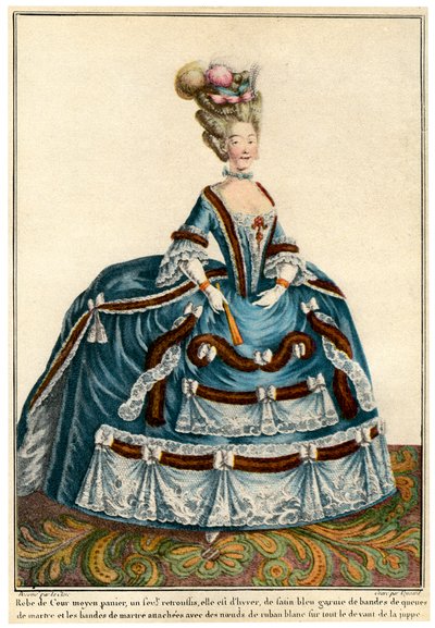 Französische Mode während der Herrschaft von Ludwig XV., 1938 von Unbekannt