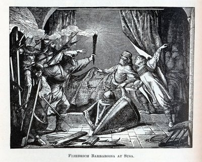 Friedrich Barbarossa in Susa, 1882 von Unbekannt