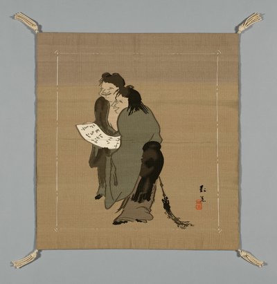 Fukusa-Geschenkabdeckung, Japan, späte Edo-Periode 1789-1868 Meiji-Periode 1868-1912, 19. Jahrhundert von Unbekannt