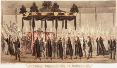 Trauerzug von Georg III., 1820 von Unbekannt