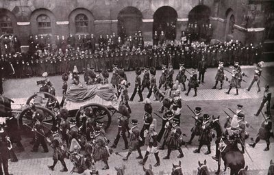 Trauerzug von König Edward VII., Whitehall, London, 20. Mai 1910 von Unbekannt