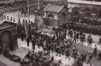 Trauerzug von König Edward VII., Whitehall, London, 20. Mai 1910 von Unbekannt