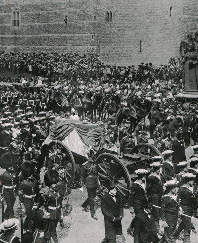 Trauerzug von König Edward VII, Windsor, 20. Mai 1910 von Unbekannt