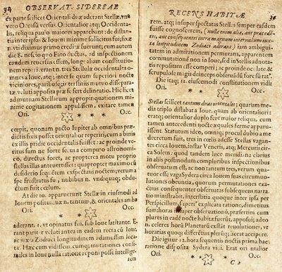 Galileos Zeichnungen der Jupitermonde von Unbekannt