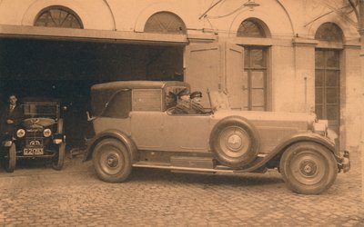 Garage an der kubanischen Botschaft in Brüssel, Belgien, 1927 von Unbekannt