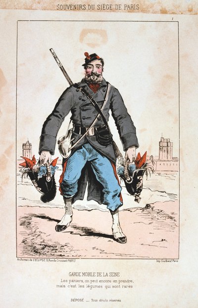 Garde Mobile de la Seine, Belagerung von Paris, 1870-1871 von Unbekannt