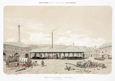 Allgemeine Industrieszenen Kohlelager, St. Leonard, Lüttich, Belgien von Unbekannt