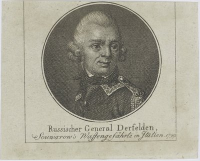 General Otto Wilhelm Derfelden 1737-1819, ca. 1800 von Unbekannt
