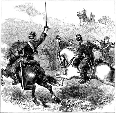 General Sheridan bei Cedar Creek, Virginia, Amerikanischer Bürgerkrieg, 1864 ca. 1880 von Unbekannt
