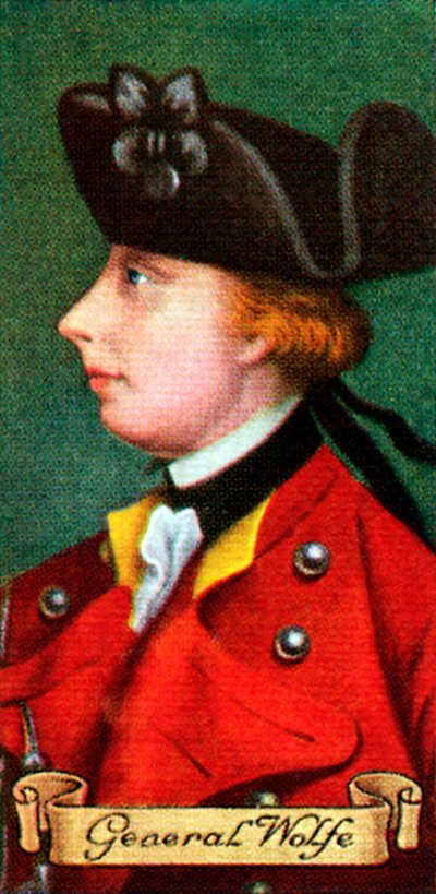 General Wolfe, aus einer Serie von Zigarettenkarten, 1935 von Unbekannt