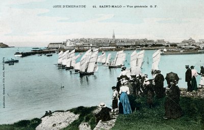 Gesamtansicht von Saint Malo, Bretagne, Frankreich von Unbekannt