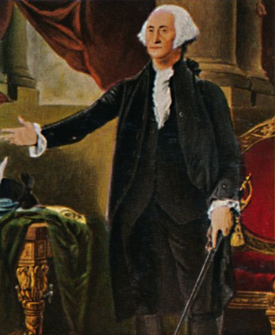 George Washington 1732-1799. - Stich nach dem Gemälde von G. C. Stuart, 1934 von Unbekannt