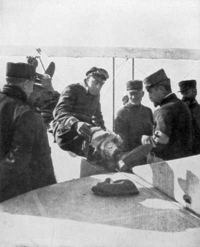Deutsche Flieger von französischem Ass Jean Navarre abgeschossen, 1916 von Unbekannt