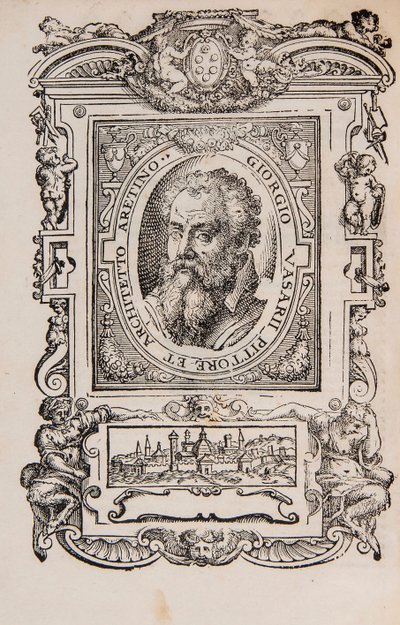 Giorgio Vasari. Aus: Giorgio Vasari, Die Leben der ausgezeichnetsten italienischen Maler, Bildhauer von Unbekannt
