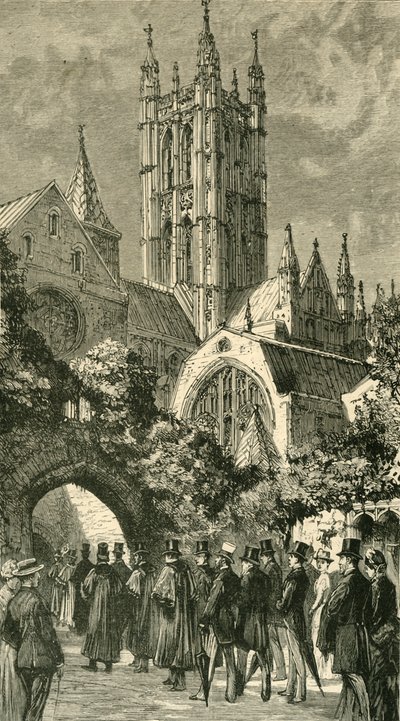 Zum Gottesdienst durch den Dunklen Eingang: Koloniale und indische Besucher in Canterbury von Unbekannt