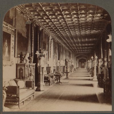 Großer Korridor, Windsor Castle, England, ca. 1910 von Unbekannt