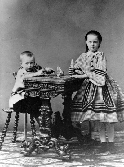 Großherzog Sergei Alexandrowitsch und Großherzogin Maria Alexandrowna von Russland, 1860 von Unbekannt