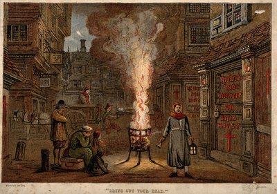 Die Große Pest in London, 1665 von Unbekannt