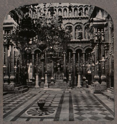 Griechische Kathedrale in der Grabeskirche, Jerusalem, ca. 1900 von Unbekannt