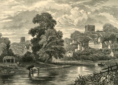 Guildford. Vom Fluss, 1898 von Unbekannt