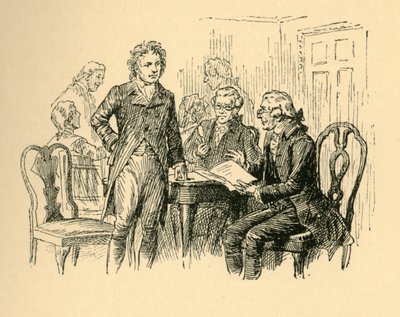 Haydn lobte die Komposition sehr, 1907 von Unbekannt