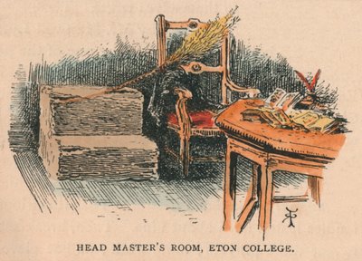 Zimmer des Schulleiters, Eton College, 19. Jahrhundert von Unbekannt