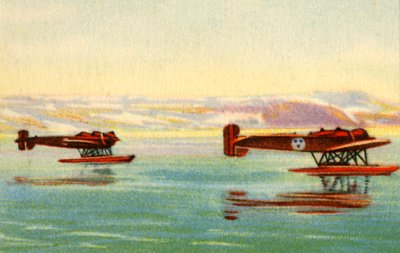 Heinkel HE 5 Wasserflugzeuge bei der Suche nach Umberto Nobile, Nordpol, 1928, 1932 von Unbekannt