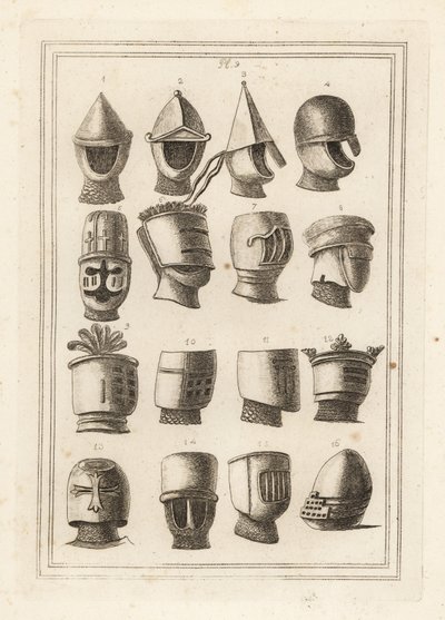 Helme von den großen Siegeln der Könige und Barone von Unbekannt