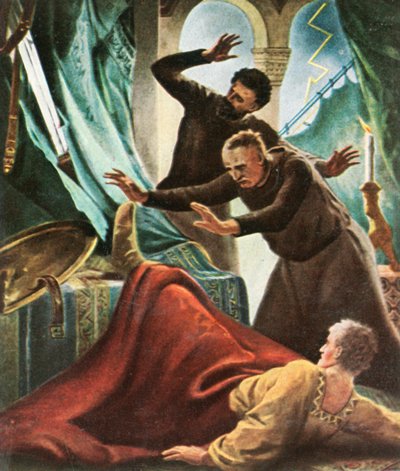 Heinrich V. wird vom Blitz getroffen im Kaiserhaus zu Goslar, 1936 von Unbekannt