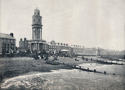 Herne Bay - Die Front, mit Uhrturm, 1895 von Unbekannt