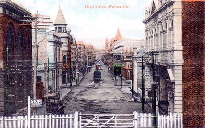 High Street, Fremantle, Australien, um 1900er Jahre von Unbekannt