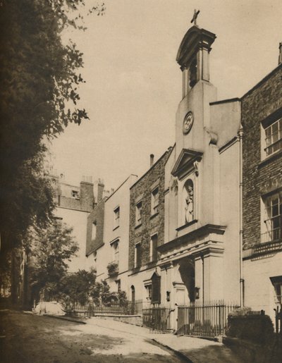Holly Place, Eine ruhige Nebenstraße am Hampstead Hill, um 1935 von Unbekannt