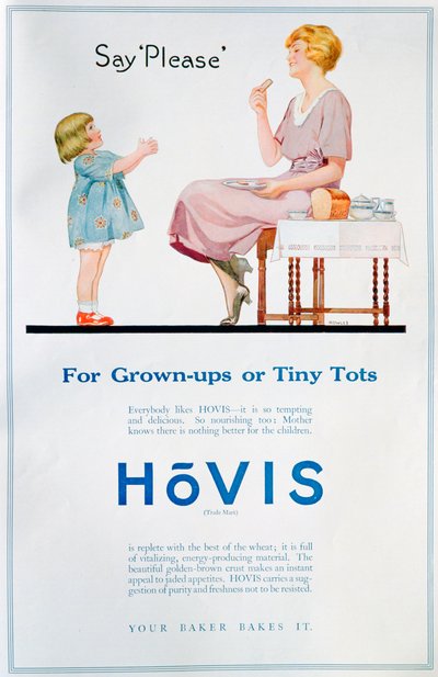 Hovis Brotwerbung, 1921 von Unbekannt