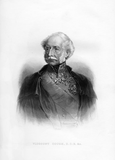 Hugh Gough, 1. Viscount Gough, britischer Feldmarschall, 19. Jahrhundert von Unbekannt