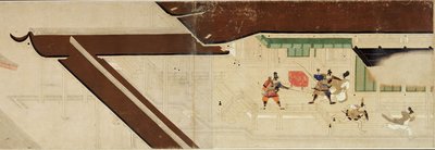 Illustrierte Geschichte des Heiji-Bürgerkriegs Der kaiserliche Besuch in Rokuhara 1 Schriftrolle, 13. Jahrhundert von Unbekannt