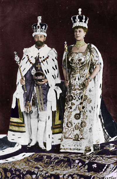 Im Frühjahr 1910 starb König Edward VII., im März 1911 wurde König Georg V. gekrönt, 1911, 1945 von Unbekannt