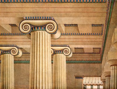 Ionische Halle auf der Akropolis in Athen, Griechenland, 1928 von Unbekannt