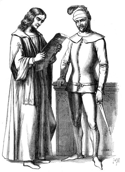 Italienische Kostüme des 15. Jahrhunderts, 1849 von Unbekannt