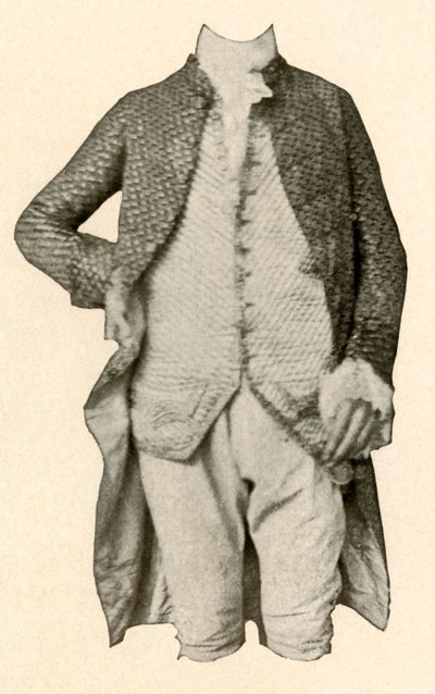 Jacke und Weste getragen von Robert Livingston, von Clermont Manor, New York, ca. 1720, 1937 von Unbekannt