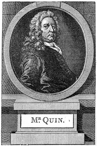 James Quin, englischer Schauspieler des 18. Jahrhunderts, 1886 von Unbekannt