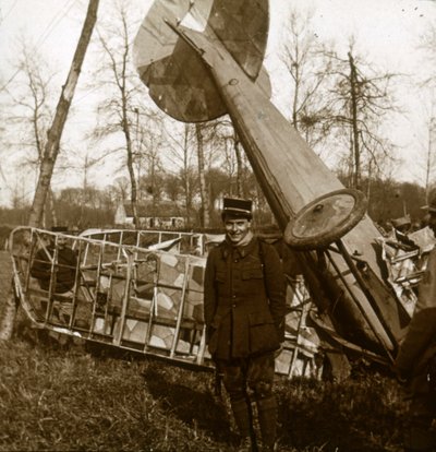 Jean Chaput vor seinem 11. Sieg, ca. 1914-1918 von Unbekannt