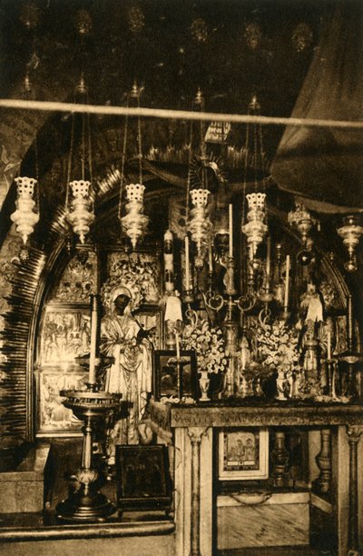 Jerusalem - Kirche des Heiligen Grabes - Golgatha, um 1918-1939 von Unbekannt