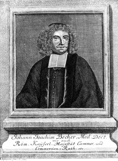 Johann Joachim Becher, deutscher Arzt und Chemiker, ca. 1670er Jahre von Unbekannt