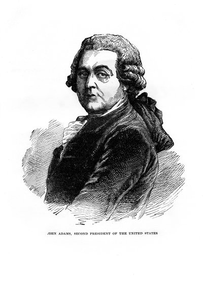 John Adams, der zweite Präsident der Vereinigten Staaten von Unbekannt