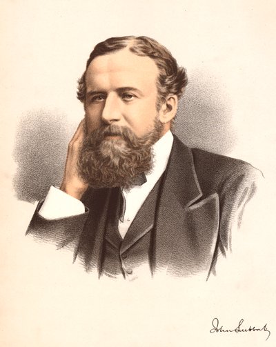 John Lubbock, erster Baron Avebury, englischer Bankier, Archäologe, Naturforscher und Politiker, ca. 1880 von Unbekannt