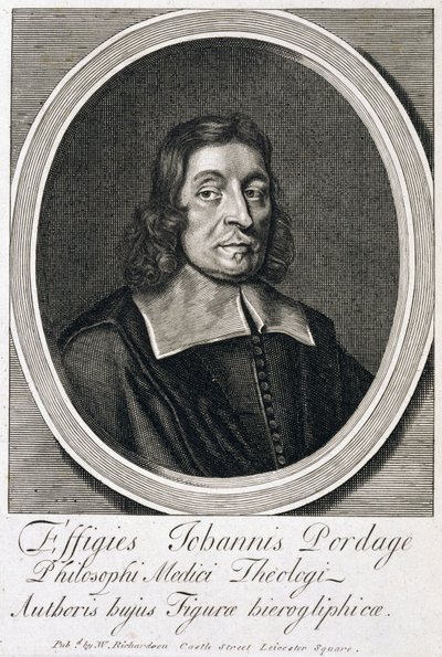 John Pordage, englischer Rektor, Astrologe und Mystiker, ca. 1670er von Unbekannt