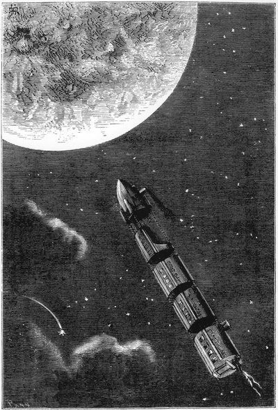 Jules Verne 1828-1905, Von der Erde zum Mond, 1865 von Unbekannt