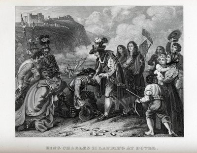 König Karl II. landet in Dover, 1882 von Unbekannt