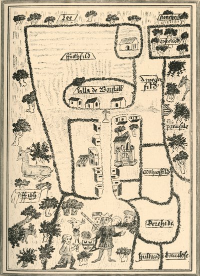 Palast von König Eduard dem Bekenner in Borstal Brill, 1908 von Unbekannt