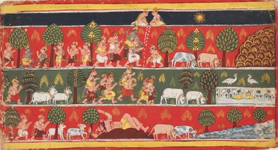 Krishna und die Gopis von Unbekannt